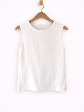 Lilly Pulitzer Sleeveless Knit Top White‎ 100% Cotton